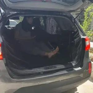 차량용방충망 차량용 차박 모기장 트렁크 블랙