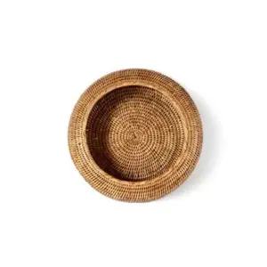 미얀마 라탄 딥 라운드 트레이 대형