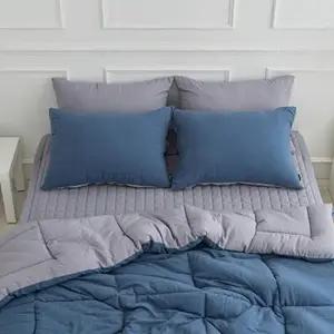 슈퍼싱글침구세트 네이비 그레이 딥슬립 슈퍼싱글 차렵 이불 패드세트