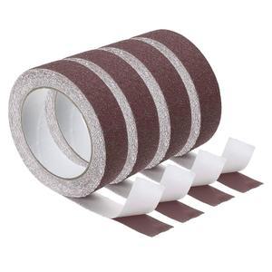 파티킬 1인치 x 16피트 미끄럼 방지 견인 테이프, 4팩 그립 계단 계단용 스쿠터 데크용 트레드 안전 브라운