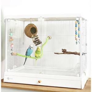 철제 앵무새장 버드케이지 패키지 날림장 프레임 유리 인테리어 실내 커버 스텐