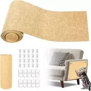 고양이 스크래치 매트 118.5 x17.4 트리밍 가능한 자가 접착 가구 보호기 끈적끈적한 벽 타워 덮기 발톱