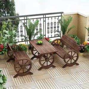 야외용 벤치의자 등받이 펜션 바퀴 우드 공원 긴벤치