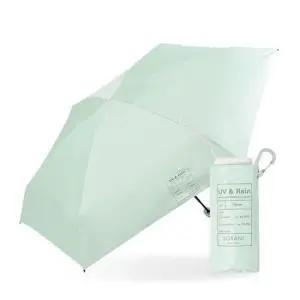 일본 정품 초경량 UV 차단 6단 우양산(민트) G