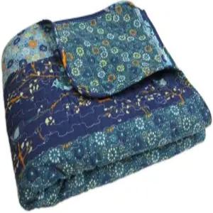 러쉬 데코 로얄 엠파이어 리버서블 코튼 스로우 블랭킷 50인치 W x 60인치 L 피콕 - 침대용 소파 보호