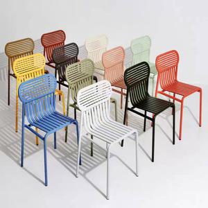 북유럽 컬러 야외의자 카페 벤치120CM 펜션 아웃도어 체어 작은 의자 검은색