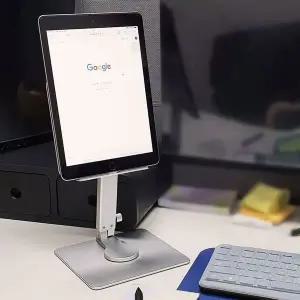 태블릿 탁상용거치대 접이식 메탈 높이 조절 받침대