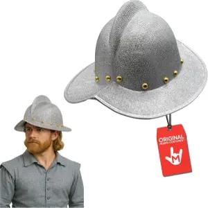 니키 빅스 모프 실버 정복자 헬멧 코스프레 할로윈 극장 재연을 위한 중세 기사 모리온 모자 남성용 경량