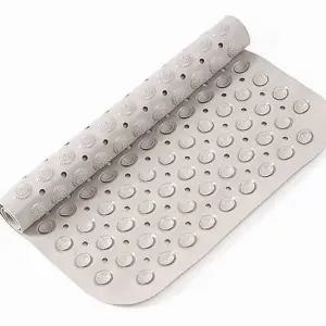 욕실매트 타일흡착 밀키베이지 46x77cm 발판 화장실 욕실 매트