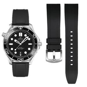 [미국배송] 헤이오즈리 FKM 고무 시계 밴드 플루오로러버 퀵 릴리스 19MM 20MM 21MM 22MM 스마트워치 남녀용 방수 스포츠 내구성 X 스와치 문스워치용