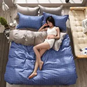 매트리스커버 사계절 양면 풀세트(블루스)Q/DD 침구세트4p