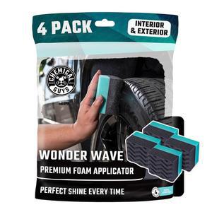케미컬 가이 원더 웨이브 듀라폼 콘투어 대형 타이어 샤인 & 드레싱 어플리케이터, 4팩