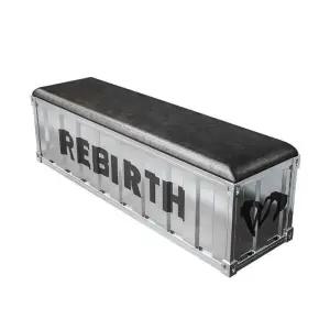 철제 수납 벤치 깡통 수납벤치 웨이팅 쇼파 스타일 카페