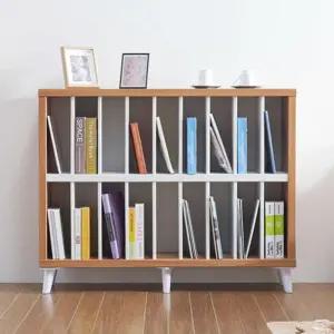 침실 아이방 안방 2단오픈 슬림칸막이 책장(120cm3색) 교구 장난감 키즈룸