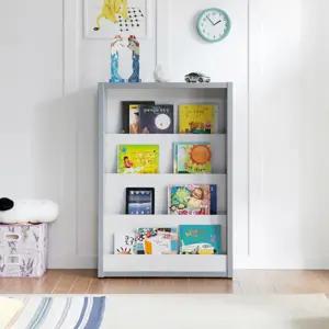 거실 아기방 유아 전면 동화책꽂이 책장(84cm 3컬러) 아이들 유치원 장난감