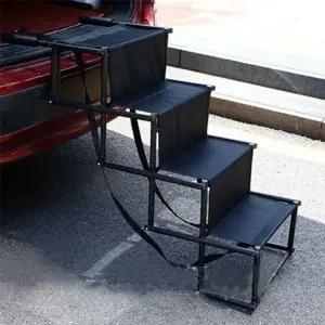 휴대용 강아지 소프트 접이식 계단 블랙 1P 캠핑 폴딩 펫스텝