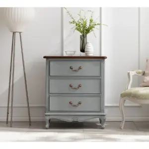 거실 빈티지 엔틱 높은 원목 3단 협탁 700 / 멀티 예쁜 서랍 가구 저렴한