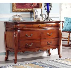 엔틱 카페 가정용 고품격 원목 서랍장 1100 빈티지 수납 옷장 가구 유럽풍