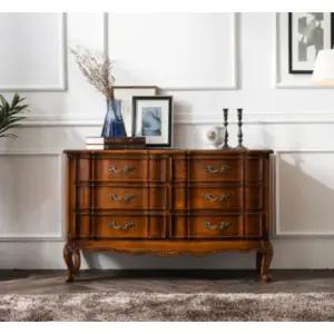 고급 전원주택 콘솔 겸용 엔틱 서랍장 1300 양말 틈새 저렴한 우드 나무 긴