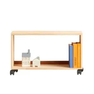 바퀴달린 피톤치드 원목 1단 아이 보조 책장 아동용 유아 베이비 아기 오픈