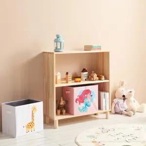 북유럽 아기방 미니 2단 원목 책 수납장 책꽂이 추천 장난감 유치원 진열장