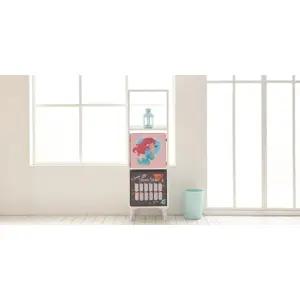 화이트 슬림 작은 아이방 책장 3단3칸 낮은 전면 베이비 유아용 꾸미기