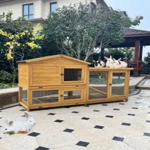 대형 토끼장 야외 하우스 사육장 윌넛 원목 닭장 케이지