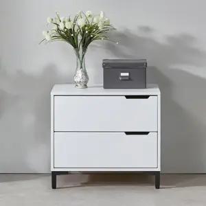 블랙스틸 모던 2단 슬림 서랍장600(6컬러) 멀티 선반 앤티크 가구 주방 긴