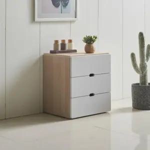 원룸 간편수납 슬림 3단 미니 서랍장400(7컬러) 고급 유럽풍 옷 선반 침대