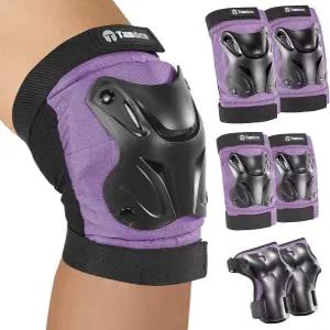 탄덴 스케이팅 보호 장비 무릎 및 팔꿈치 패드 롤러 스케이트보드용 손목 보호대 스케이트