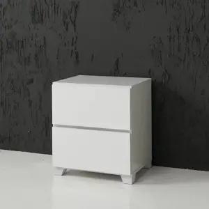 고광택 하이그로시 화이트 미니 2단 서랍장500 서랍정리함 서재 옷장 양말