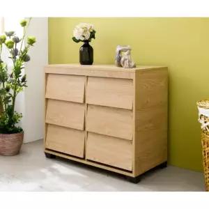 북유럽 포인트가구 3단 와이드 오크서랍장(78cm) 아파트 소품 양말 깊은 옷