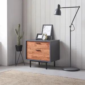 거실침실인테리어 엔틱 원목 2단서랍장(60cm 2컬러) 속깊은 원룸 다용도함