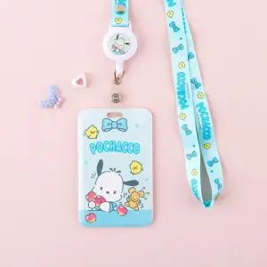 WL 포차코 릴 목걸이 교통카드 지갑 아동 캐릭터 문구 파우치 필통 어린이 초등학생