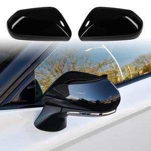 CKE, 토요타 캠리 202620202020202020202020202020202020202020202020202020202019 2018 액세서리 자동차 외부 도어 사이드 리어 뷰 미러 가드 커버 트림 캡 - 광택 블랙