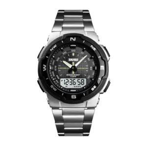 고급 40대 20대 남성 남자 초 전자 메탈 손목 시계 디지털 디스플레이 방수 스포츠 멀티