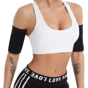 팔압박 밴드 땀복 소재 열배출 찍찍이 날갯살슬리밍