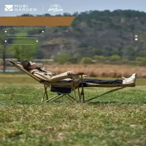 모비가든 감성 캠핑 백패킹 용품 접이식 눕는 베드 롱 릴렉스 등박이 각도조절 리클라이너 체