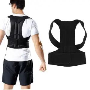 남자 남성 직장인 바른 자세 어깨 고정 찍찍이 밴드