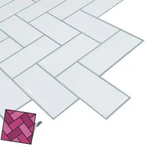 월타일스티커 031 백색갈매기 벽돌 리폼타일벽지