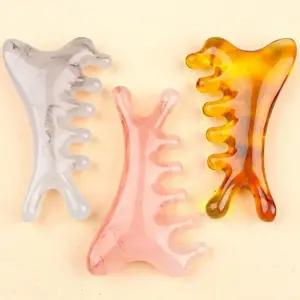 여행 마사지기 돌고래 곡선형 얼굴 바디 괄사