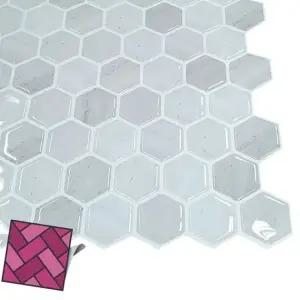 월타일스티커 022 베이지 벌집대리석 데코스티커