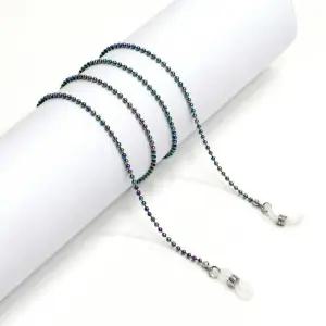 레인보우 마스크걸이 멀티칼라 라운드 안경소품 목걸이 비즈 겸용 스퀘어 안경줄