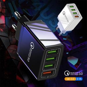 블랙 하이퍼 차지 프로 충전기 스마트 온도 제어  4포트 벽면  휴대폰용