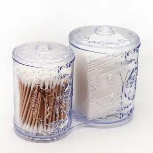 [알티피아]TBZ 라비나 화장솜 면봉케이스 투명 화장솜케이스 보관함