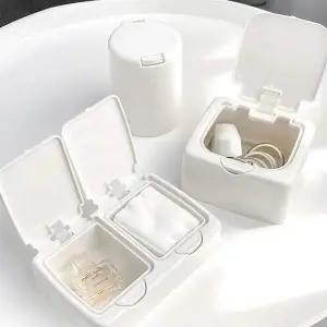 면봉케이스 면봉통 화장솜 미니 소품 보관함 B타입 플라스틱보관함