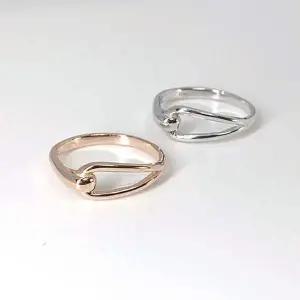 (실버) 심플라인 벨트 반지