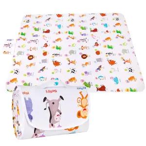 DFHY 야외 방수 피크닉 매트 접이식 및 가벼운 담요와 휴대용 가방 55 x70 - 해변 공원 캠핑 잔디 등을