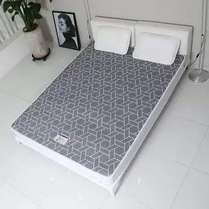 [콩심팥심]3D 매쉬 큐브 미끄럼방지 매트 퀸 그레이 PB-2015