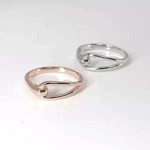 [콩심팥심](실버) 심플라인 벨트 반지